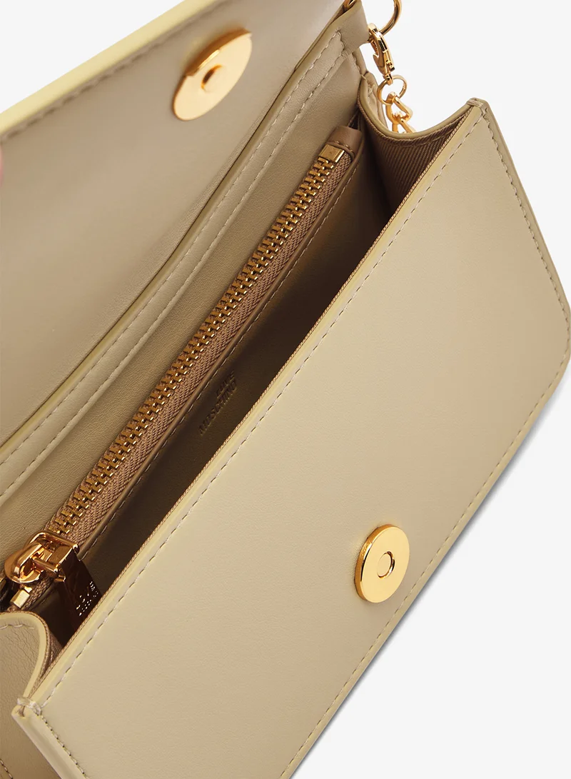 Love Moschino  Embossed Q PU Crossbody Bag for Women | Best Price UAE